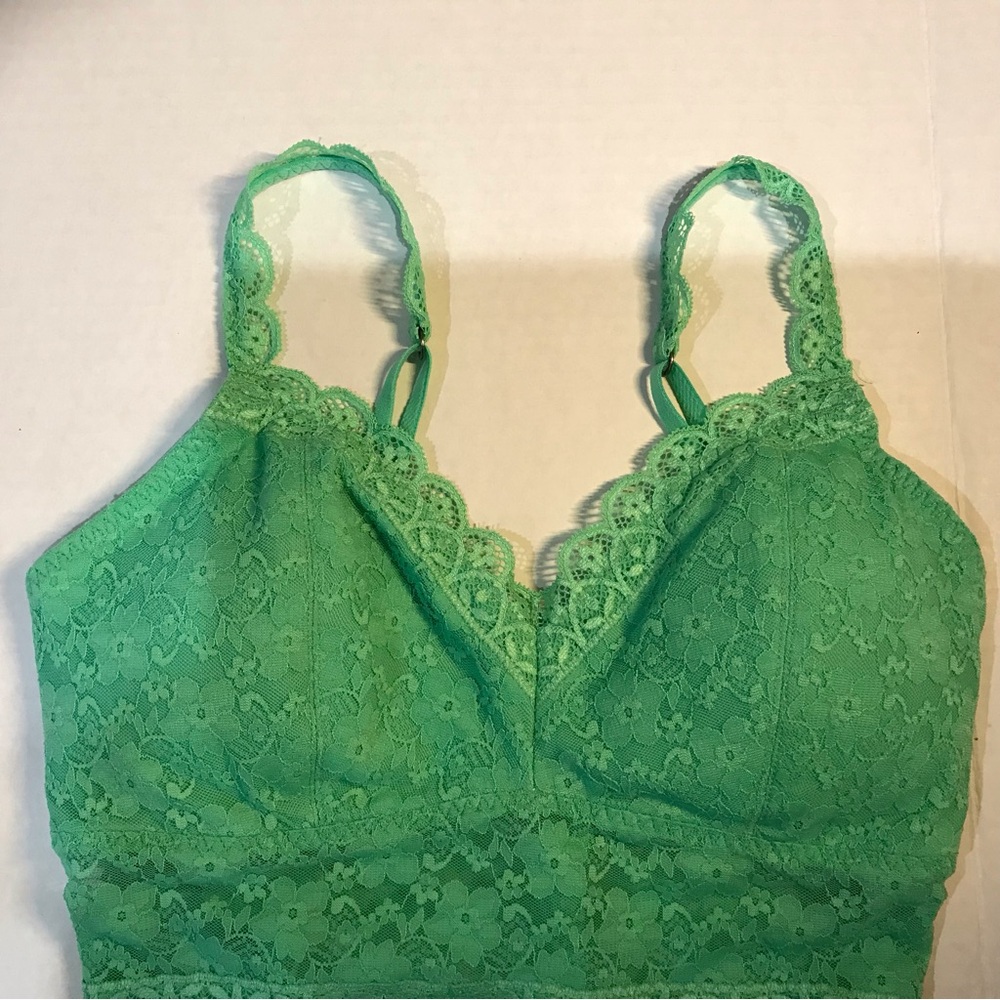 Hollister Green Lace Bralette